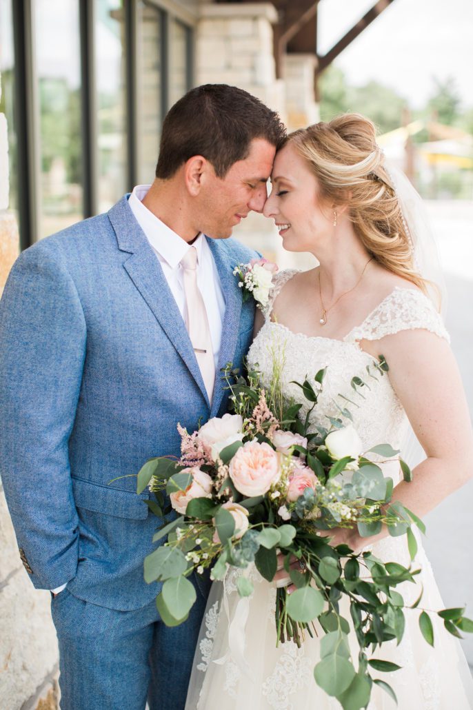 bride and groom portrait